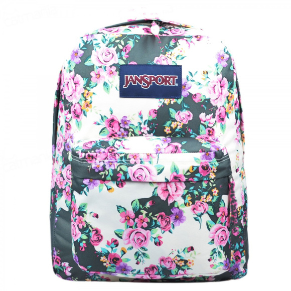 flower backpack jansport